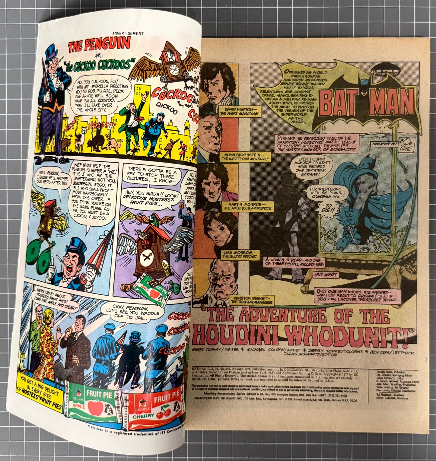 BATMAN #295 [DC COMICS] *JIM APARO COVER* 1978 FN+