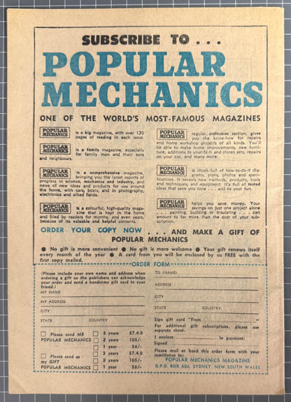 ADVENTURES OF CATMAN #15 [PAGE PUBLICATIONS] AUSTRALIAN PRE-DECIMAL COMIC 1965