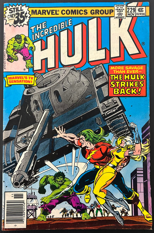 THE INCREDIBLE HULK #229 [MARVEL COMICS] NEWSSTAND 1978 FN