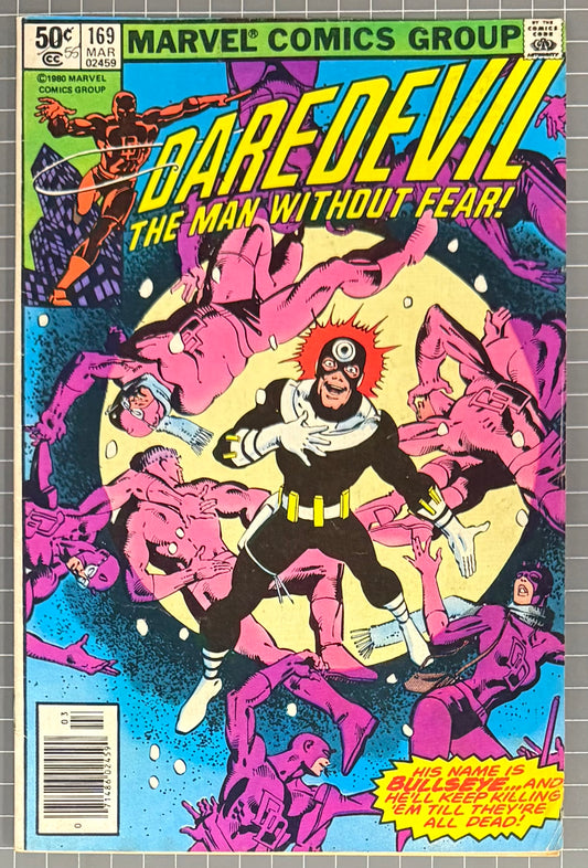 🔑 DAREDEVIL #169 [MARVEL COMICS] NEWSSTAND *2ND APP. ELEKTRA 1981 FN/VF