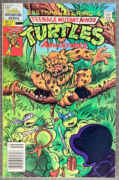 TEENAGE MUTANT NINJA TURTLES ADVENTURES #14 [ARCHIE] NEWSSTAND COMIC 1990 VG/FN