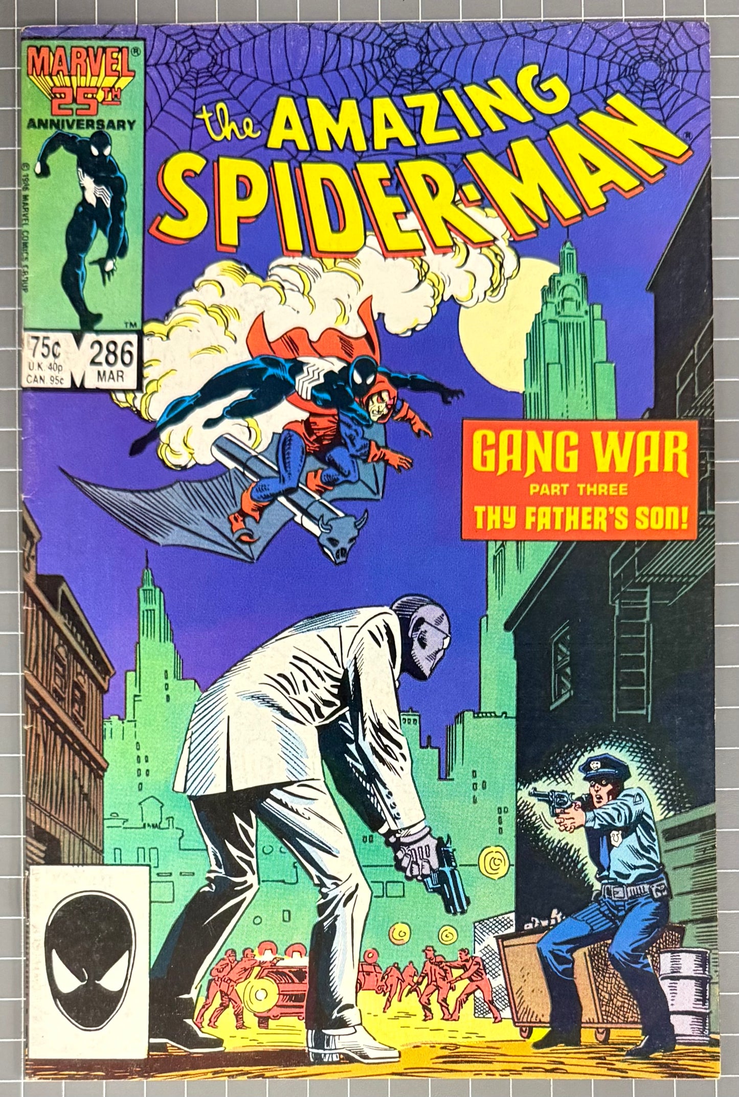 THE AMAZING SPIDER-MAN #286 [MARVEL COMICS] DIRECT *GANG WAR PART 3* 1987 FN