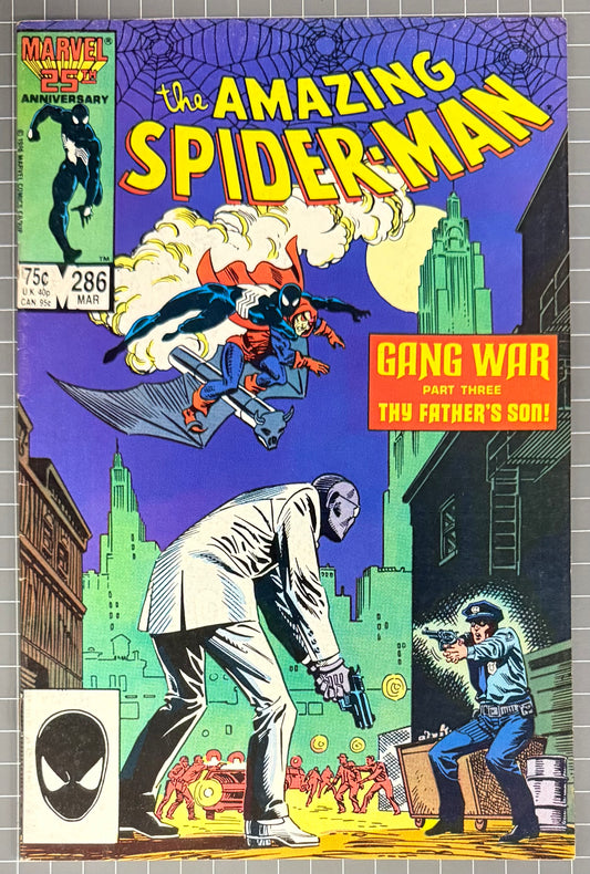 THE AMAZING SPIDER-MAN #286 [MARVEL COMICS] DIRECT *GANG WAR PART 3* 1987 FN