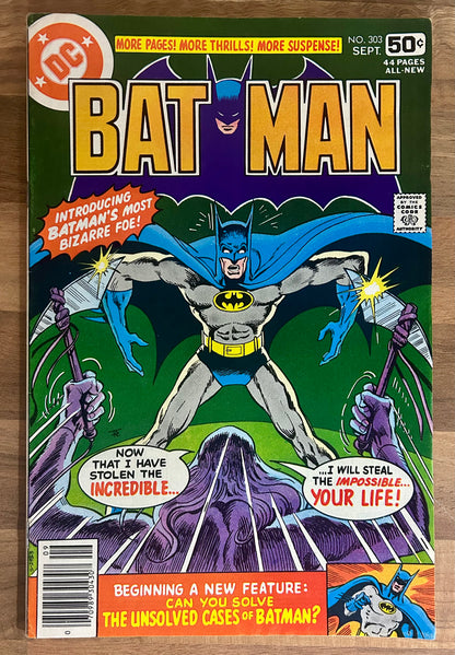 BATMAN #303 [DC COMICS] NEWSSTAND 1978 VF-
