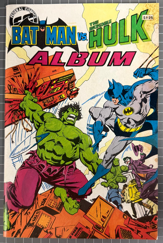 🔑 BATMAN vs. THE INCREDIBLE HULK ALBUM [FEDERAL COMICS] AUSTRALIAN 1984