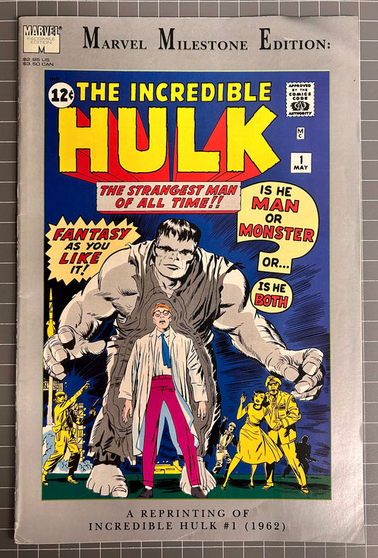 MARVEL MILESTONE EDITION: THE INCREDIBLE HULK #1 [MARVEL COMICS] DIRECT 1991 FN