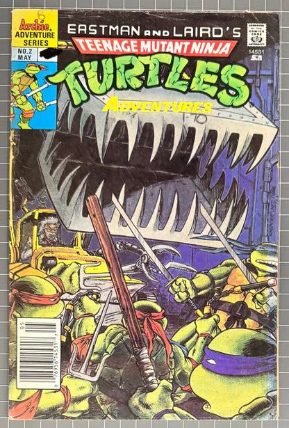 TEENAGE MUTANT NINJA TURTLES ADVENTURES #2 [ARCHIE] COMIC 1989 VG-