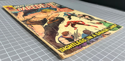 🔑 DAREVDEVIL #12 [MARVEL COMICS] DIRECT *DAREDEVIL MEETS KA-ZAR* 1966 GD