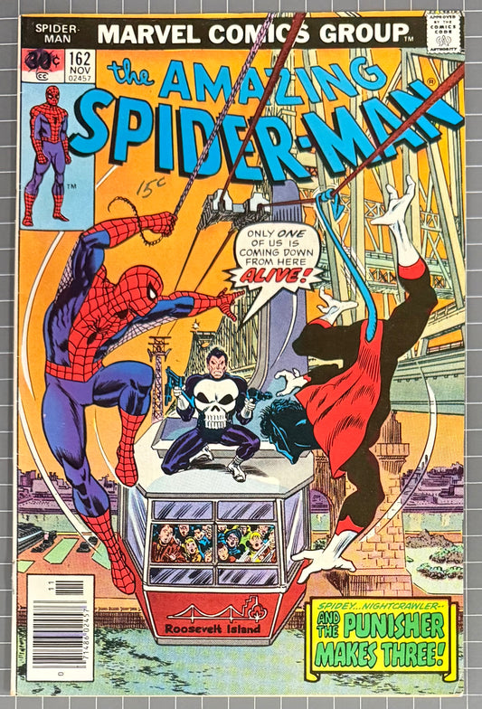 🔑 AMAZING SPIDER-MAN #162 [MARVEL COMICS] *1ST FULL APP. JIGSAW* 1976 FN