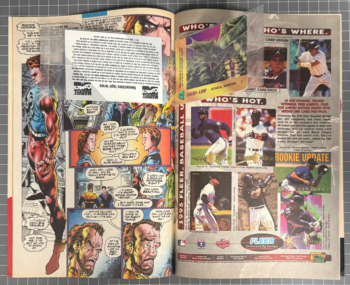 🔑 THE AMAZING SPIDER-MAN #406 [MARVEL COMICS] *OVERPOWER CARD* 1995 FN