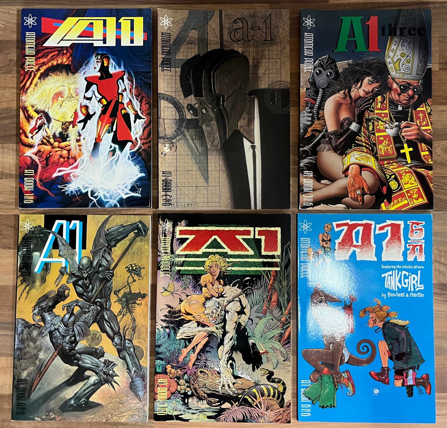 A1 Books 1-6 Graphic Novels Complete Set TPBs 1989-1992 Atomeka Press
