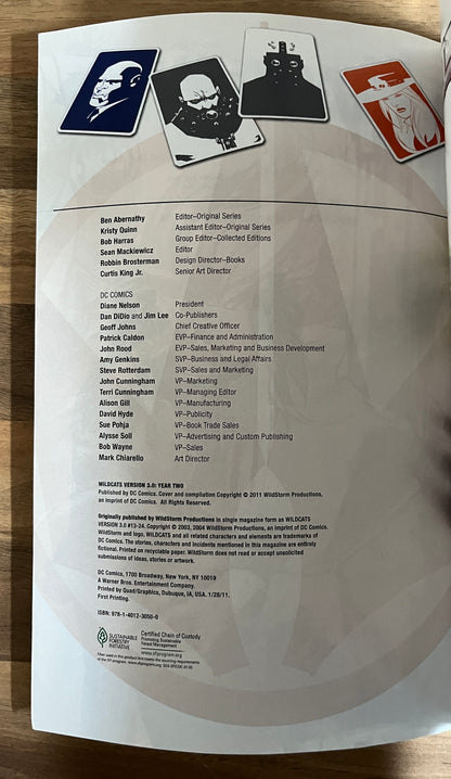 Wildcats Version 3.0 Year Two (Year #2) Graphic Novel - Joe Casey, D. Nguyen