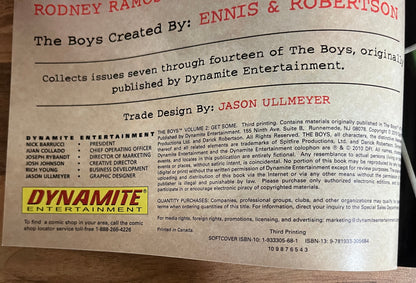 The Boys Volume Two GET SOME by Garth Ennis & Darick Robertson