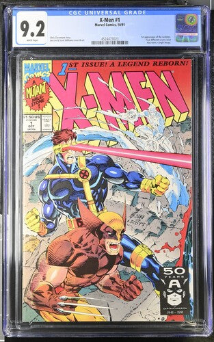 🔑 X-MEN #1 (COVER C) CGC 9.2 [MARVEL COMICS] DIRECT *1ST APP. ACOLYTES* 1991